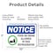 Signmission Food Or Drink Allowed In This Refrigerator, 10 in W x Rectangle, Aluminum OS-2PACK-NS-A-710-L-15699 - alternate 5